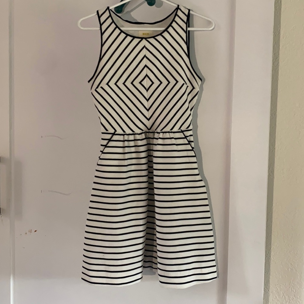 Mini Black and White Anthropologie Dress
